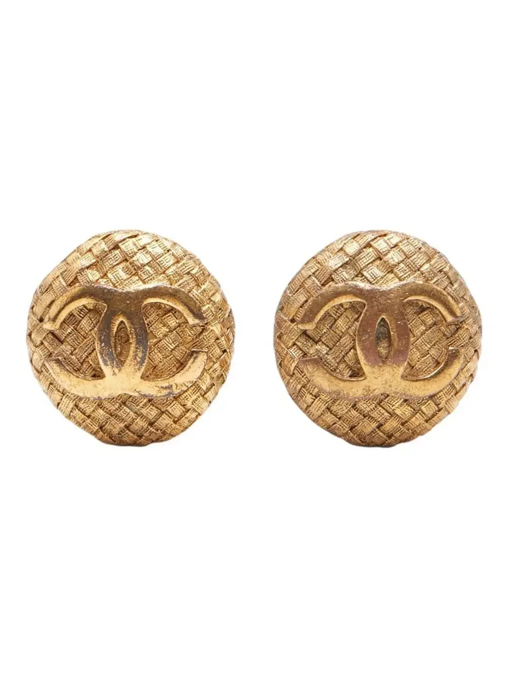 Chanel Cc Logo Clip-On Earrings Metal #247023C60B